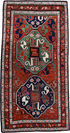 Antique Kazak Area Rug (4' x 8')